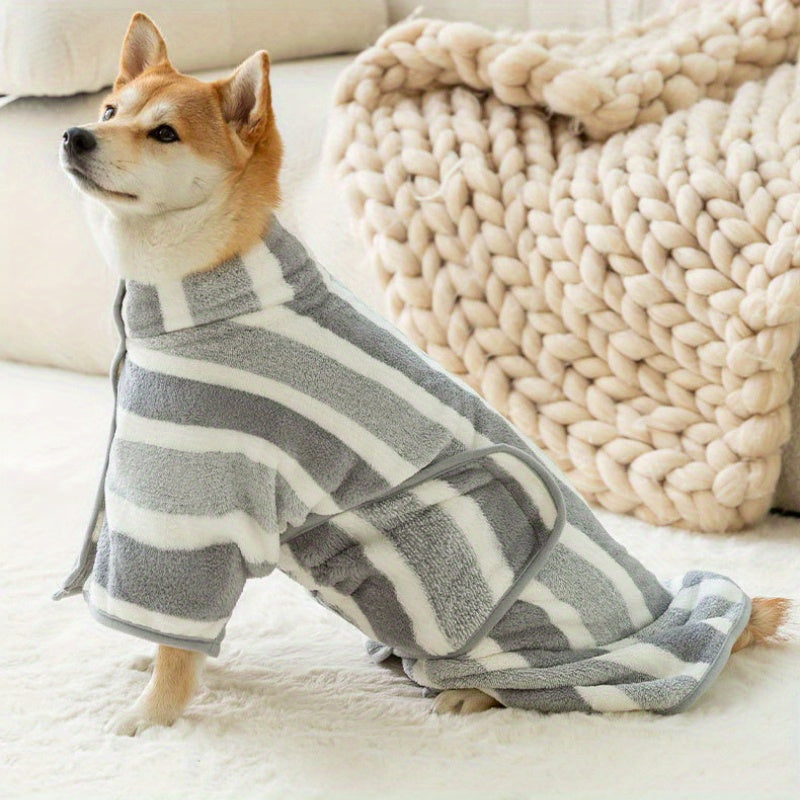 Large Pet Bath Towel - Water-Absorbent Quick-Drying Dog Bathrobe