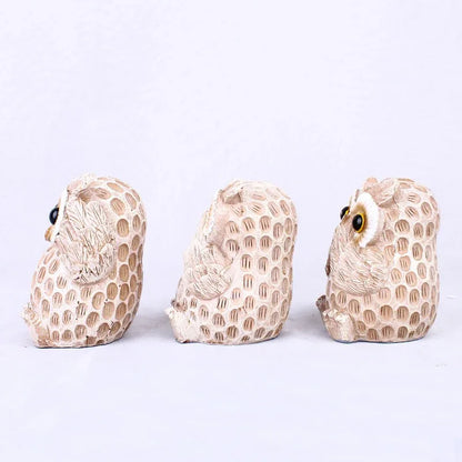 Charming European Owl Wine Cabinet Decoration - Elegant Resin Home Decor - Shello's Creative Boutique