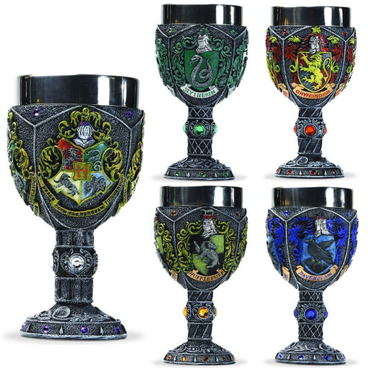 Creative Stainless Steel Goblet & 3D Resin Coffee Cup Artistic Goblet Resin Wine Glass Cups Drinkware Mugs eprolo