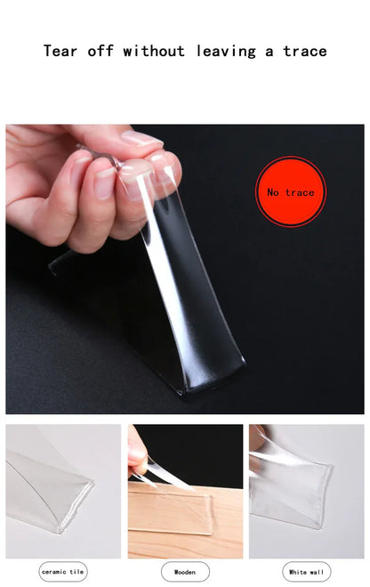 Nano Magic Adhesive Strongly Fixed Double-Sided Adhesive For Wall Traceless Adhesive Velcro - Shello's Creative Boutique