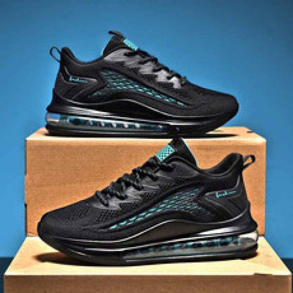 Men's Breathable Height Increasing Running Shoes with Full-Length Air Cushion
