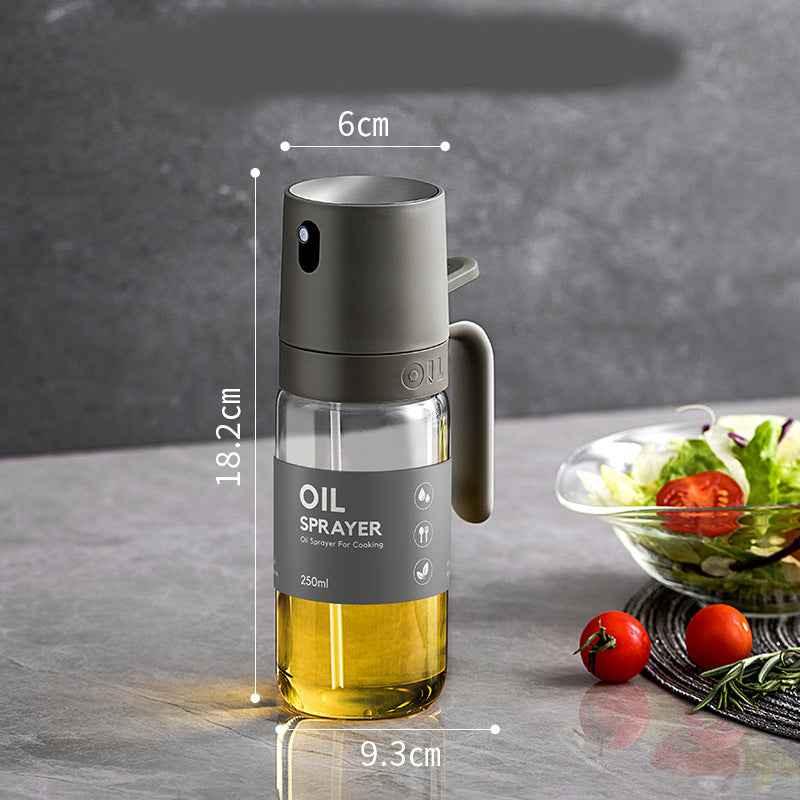 250ml Glass Oil Spray Bottle - High Borosilicate Cooking Oil Mister Dispenser - Shello's Creative Boutique
