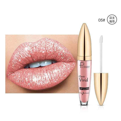 Women Lip Gloss 18 Color Shiny Long-Lasting Matte Glitter Liquid Lipstick Makeup - Shello's Creative Boutique