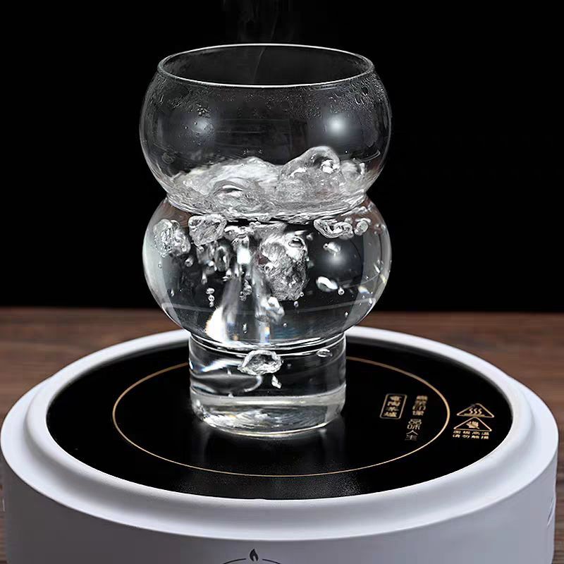 Gourd Shaped High Borosilicate Glass Single Layer Cup Office Latte Cup Transparent Juice eprolo