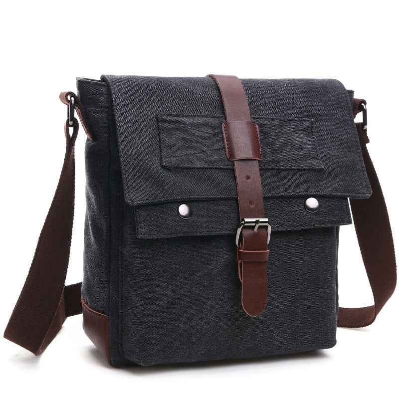 Men Business Messenger Shoulder Bag Vintage Crossbody Pack