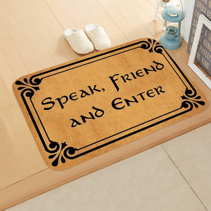 Welcome Doormat Entrance Anti-Slip Mat Hallway 10 Patterns Printed Carpet For Room Bedroom Home Kitchen Door Mat Art Pad eprolo