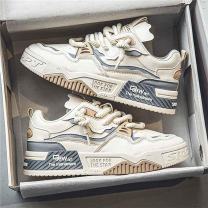 Versatile Thick Sole Flat Shoes - Trendy Anti-Slip Casual Sports Footwear - Shello's Creative Boutique