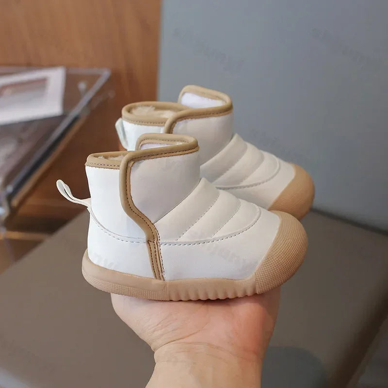 Autumn Winter Children Snow Boots Baby Girls Boys Boots Soft Sole Non-slip Infant Toddler Shoes Outdoor Thick Plush Kids Boots eprolo