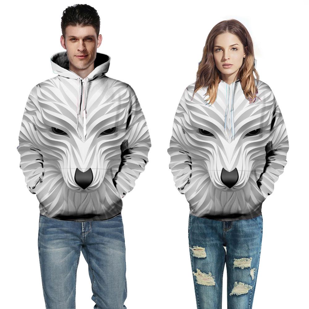 3D digital printing with hat  clothing men and women models hooded sweater eprolo