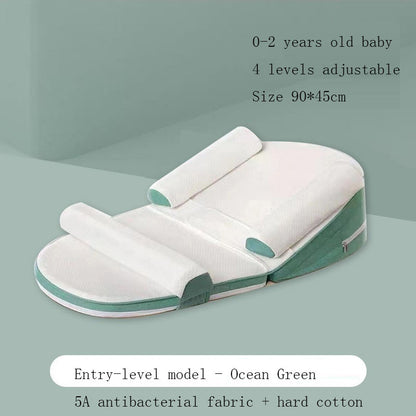 Baby anti-spitting up milk slope pillow anti-overflow choking milk baby pillow newborn slope pad eprolo