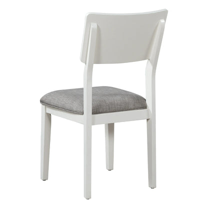 TREXM Classic and Traditional Style 6 - Piece Dining Set, Includes Dining Table 4 Upholstered Chairs & Bench (White+Gray) - Shello's Creative Boutique