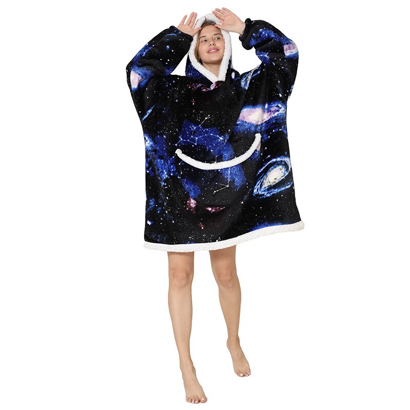 Homewear Plush Fleece Sherpa Blanket  Girls Sleepwear Homewear Fleece Warm Sherpa Blanket eprolo
