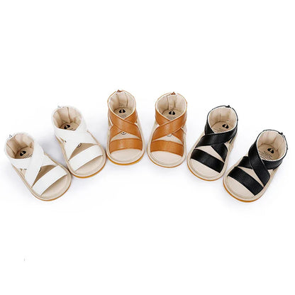 Baby Boy Summer Sandals Rubber Sole Breathable Toddler Shoes 0-3-6-9-12 Months Shoes - Shello's Creative Boutique