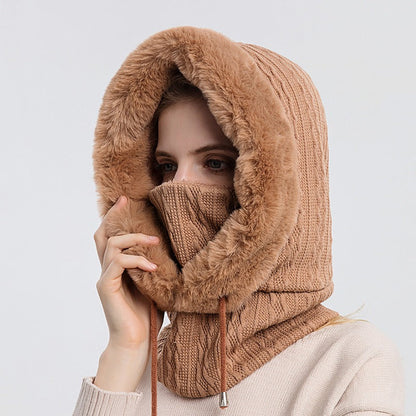 Winter Hat Outdoor Cycling Head Cover Cold Ski Hat Warm Neck Mask Integrated Cold Cover Head Hat eprolo