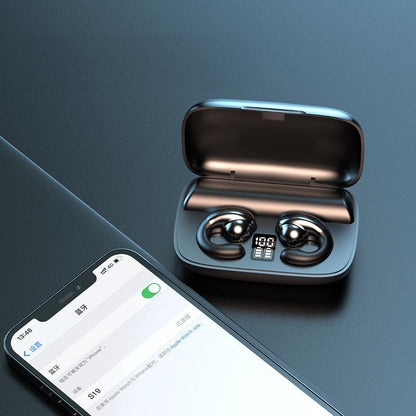S19 wireless Bluetooth earphones without in ear clip, high aesthetic value, and long battery life - Shello's Creative Boutique