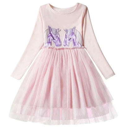 Dot Long Sleeve Dress For Girls Clothing Child Costume Baby Girl Clothing Teenager School Daily Wear Sashes Kids Casual Clothes - Shello's Creative Boutique