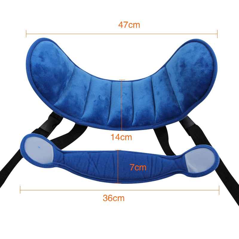 Child Car Seat Head Support Pillow - Soft Neck Cushion for Safe Travel Sleep