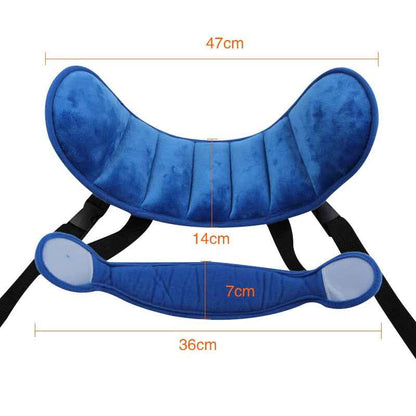 Child Car Seat Head Support Pillow - Soft Neck Cushion for Safe Travel Sleep