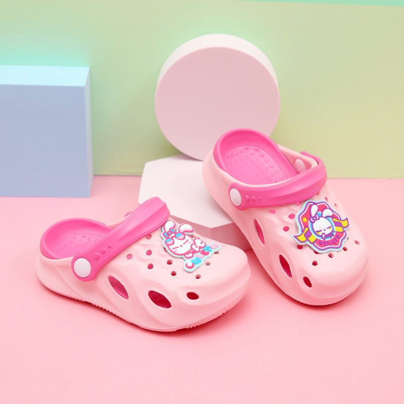 New Children's Hole Shoes Baby Children's Shoes Boys And Girls Summer Cute Outer Wear Toddler Soft Bottom Sandals And Slippers eprolo