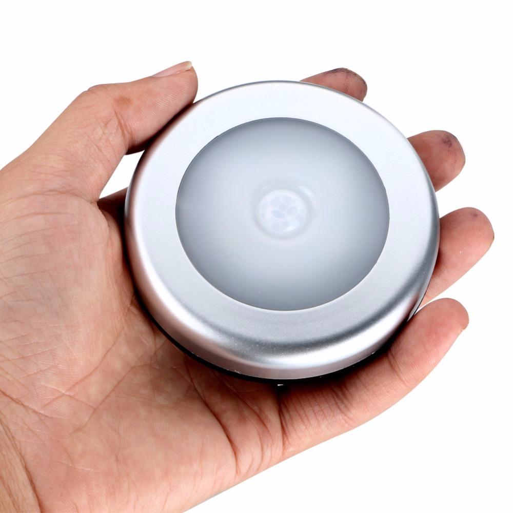 1pcs 6 LED PIR Body Motion Sensor Activated Wall Light Night Light Induction Lamp Closet Corridor Cabinet led Sensor Light eprolo