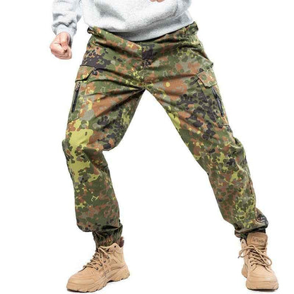 Mege Brand Men's Camo Jogger Pants - Fashion Streetwear Casual Camouflage Tactical Military Cargo Trousers - Shello's Creative Boutique