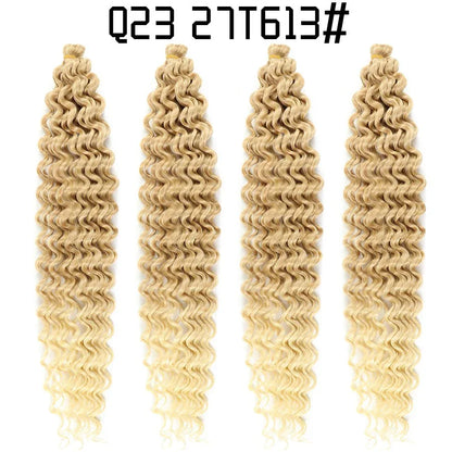 African crochet hair wig Deep Wave hair Latin American curly braided hair fluffy - Shello's Creative Boutique