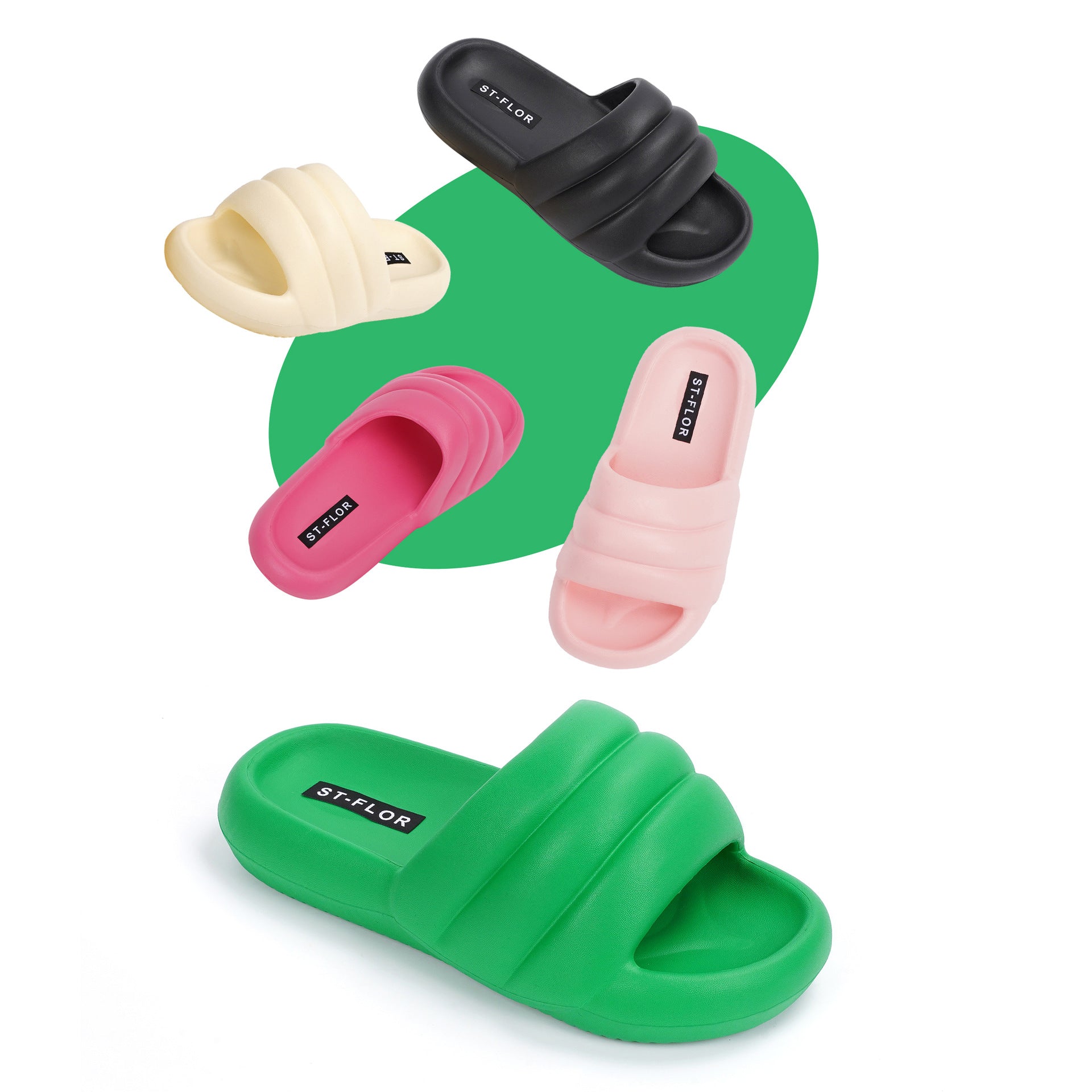 Step On Shit Slippers EVA Rubber Plastic Simple Leisure Home Men And Women Tide Slippers Flat Bottom Slippers Wear Slippers eprolo