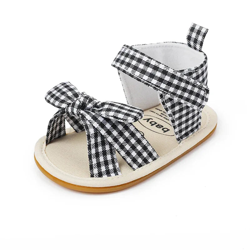 Baby Girl Sandals - Breathable Indoor Shoes for Infants & Toddlers 0-12 Months | Non-Slip Sole - Shello's Creative Boutique