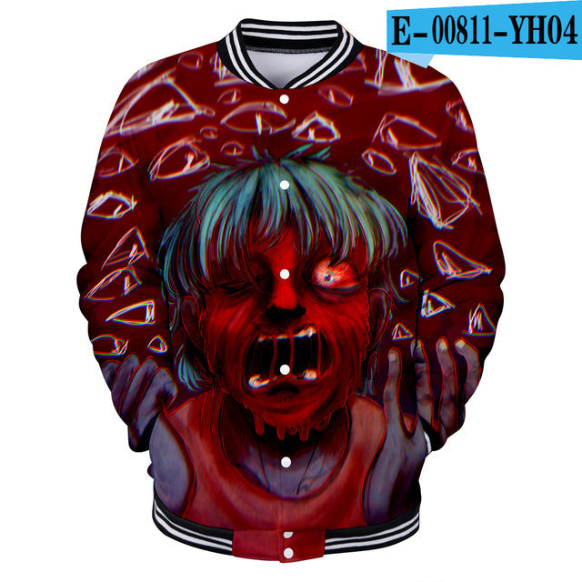 Sally face 3D jacket Hoodies New Hot Fall 3D baseball jacket Harajuku printing Sally face Baseball uniform Sweatshirt Men/Women eprolo