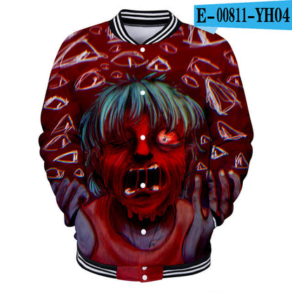 Sally face 3D jacket Hoodies New Hot Fall 3D baseball jacket Harajuku printing Sally face Baseball uniform Sweatshirt Men/Women eprolo