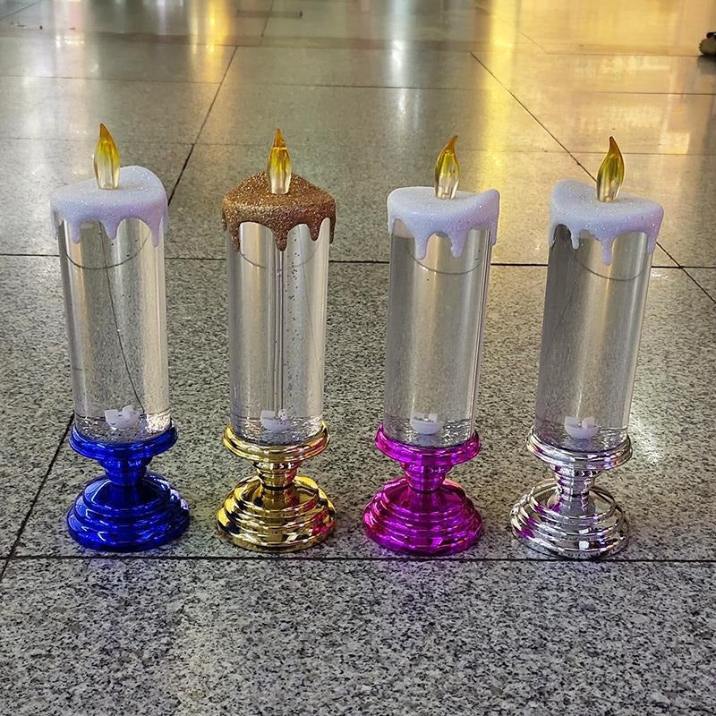 New European Decorative Crafts Night Lights Colorful Dream Crystal Candle Tourism Souvenir LED Night Lights eprolo