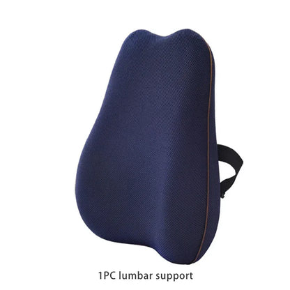 Summer Office Cushion Lumbar Back Support One Set Of Sedentary Gods Memory Foam Seat Cushion Chair Pad - Shello's Creative Boutique