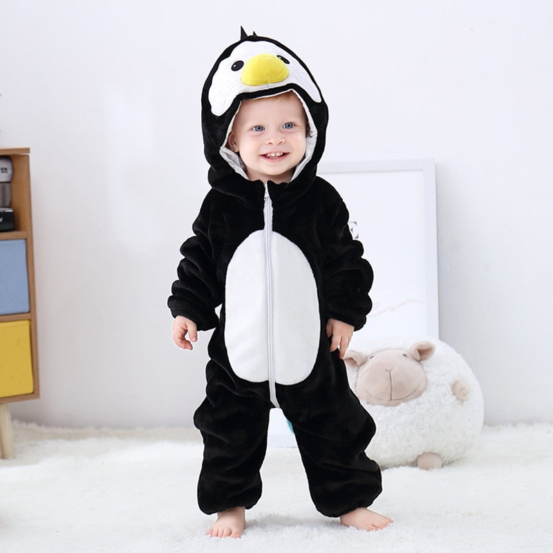 Baby Rompers Winter Kigurumi Lion Costume For Girls Boys Toddler Animal Jumpsuit Infant Clothes Pyjamas Kids Overalls ropa bebes eprolo