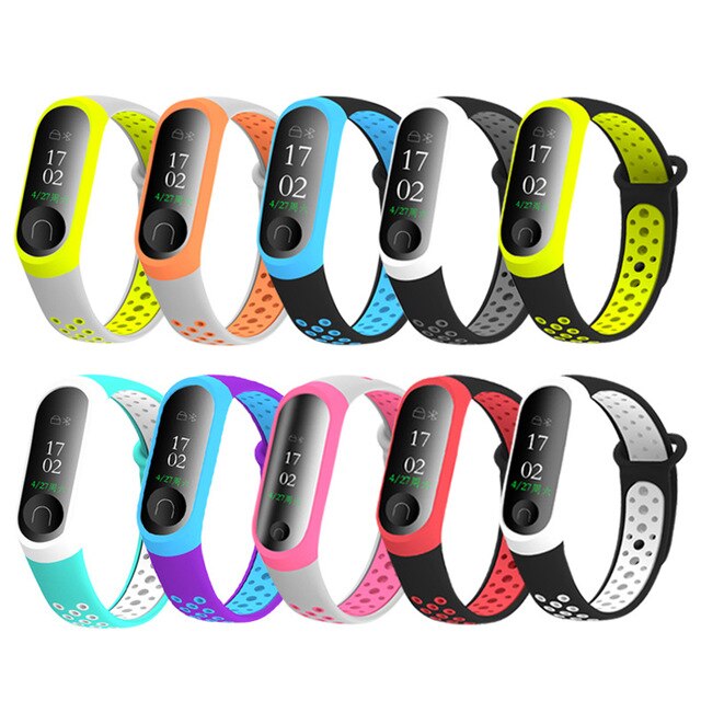 Newest Millet Silica Bracelet 3 4 Wristband Smart Sports Bracelet Replacement For Xiaomi Mi band 3 4 Wristband Fitness Watch eprolo