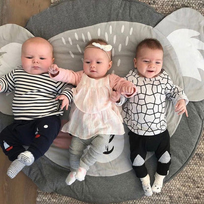 90CM Kids Play Game Mats Round Carpet Rugs Mat Cotton Swan Crawling Blanket Floor Carpet Toys Room Decoration INS Baby Gifts Shello Creative Boutique