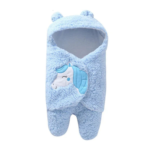 Baby's Clothing Set Cute Cartoon Warm Wrap Blanket Jumpsuit One-piece Suit - Shello's Creative Boutique