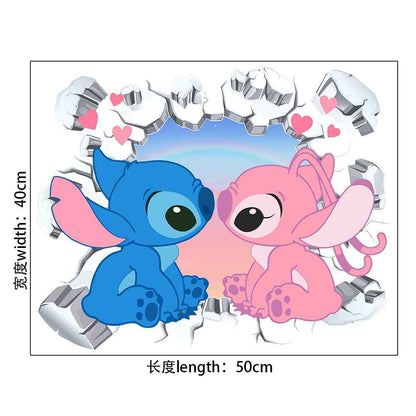 StarCraft Wall Sticker - Baby Stitch Self Adhesive Cartoon for Bedroom Dormitory Wall Decor