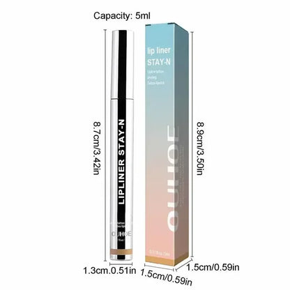 Peel Off Lip Liner Waterproof Long Lasting Liquid Lip Stick Non- Stick Liner Moisturizing Tear Off Lipliner Stain Care - Shello's Creative Boutique
