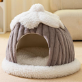 Adorable Toast Bread Pet Bed - Cozy Semi-Enclosed Cat & Dog Bed