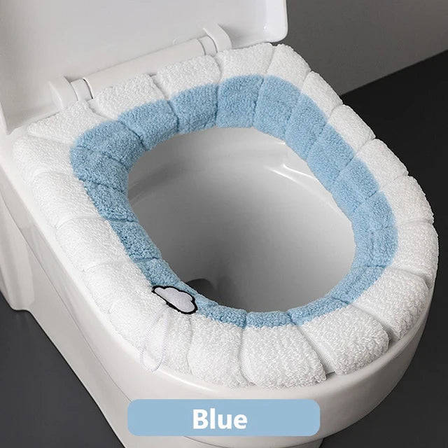 1Pcs Bathroom Toilet Seat Cover Soft Warmer Washable Mat Cover Pad Cushion Seat eprolo