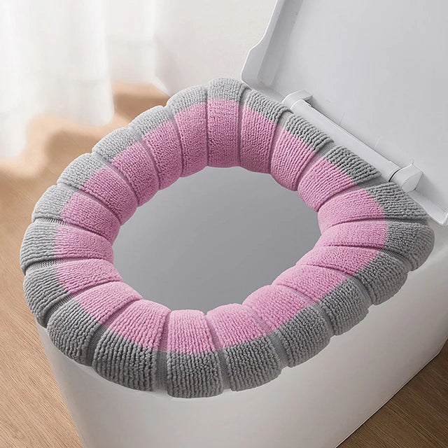 1Pcs Bathroom Toilet Seat Cover Soft Warmer Washable Mat Cover Pad Cushion Seat eprolo