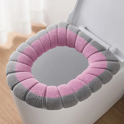 1Pcs Bathroom Toilet Seat Cover Soft Warmer Washable Mat Cover Pad Cushion Seat eprolo