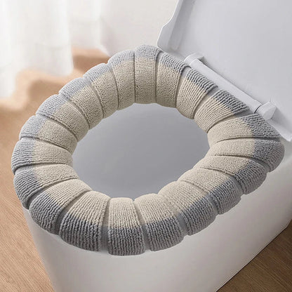 1Pcs Bathroom Toilet Seat Cover Soft Warmer Washable Mat Cover Pad Cushion Seat eprolo