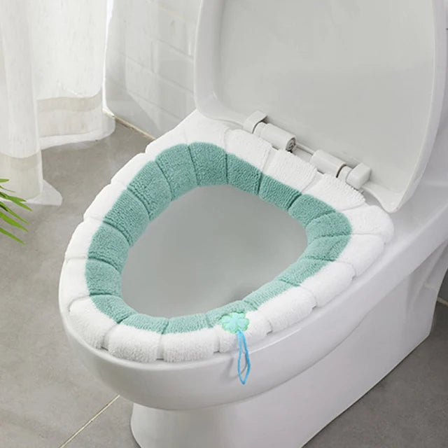 1Pcs Bathroom Toilet Seat Cover Soft Warmer Washable Mat Cover Pad Cushion Seat eprolo