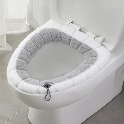 1Pcs Bathroom Toilet Seat Cover Soft Warmer Washable Mat Cover Pad Cushion Seat eprolo