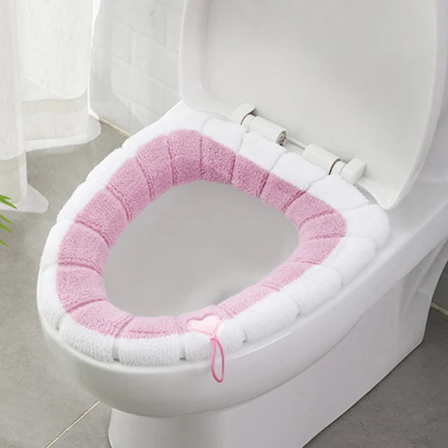 1Pcs Bathroom Toilet Seat Cover Soft Warmer Washable Mat Cover Pad Cushion Seat eprolo