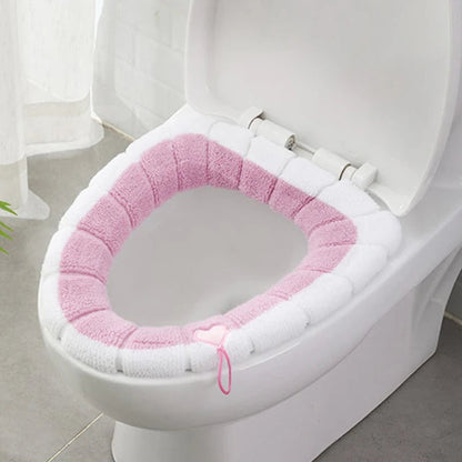 1Pcs Bathroom Toilet Seat Cover Soft Warmer Washable Mat Cover Pad Cushion Seat eprolo