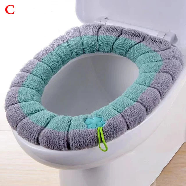1Pcs Bathroom Toilet Seat Cover Soft Warmer Washable Mat Cover Pad Cushion Seat eprolo