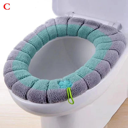 1Pcs Bathroom Toilet Seat Cover Soft Warmer Washable Mat Cover Pad Cushion Seat eprolo
