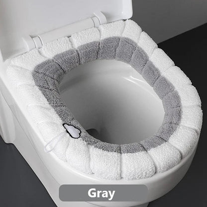 1Pcs Bathroom Toilet Seat Cover Soft Warmer Washable Mat Cover Pad Cushion Seat eprolo